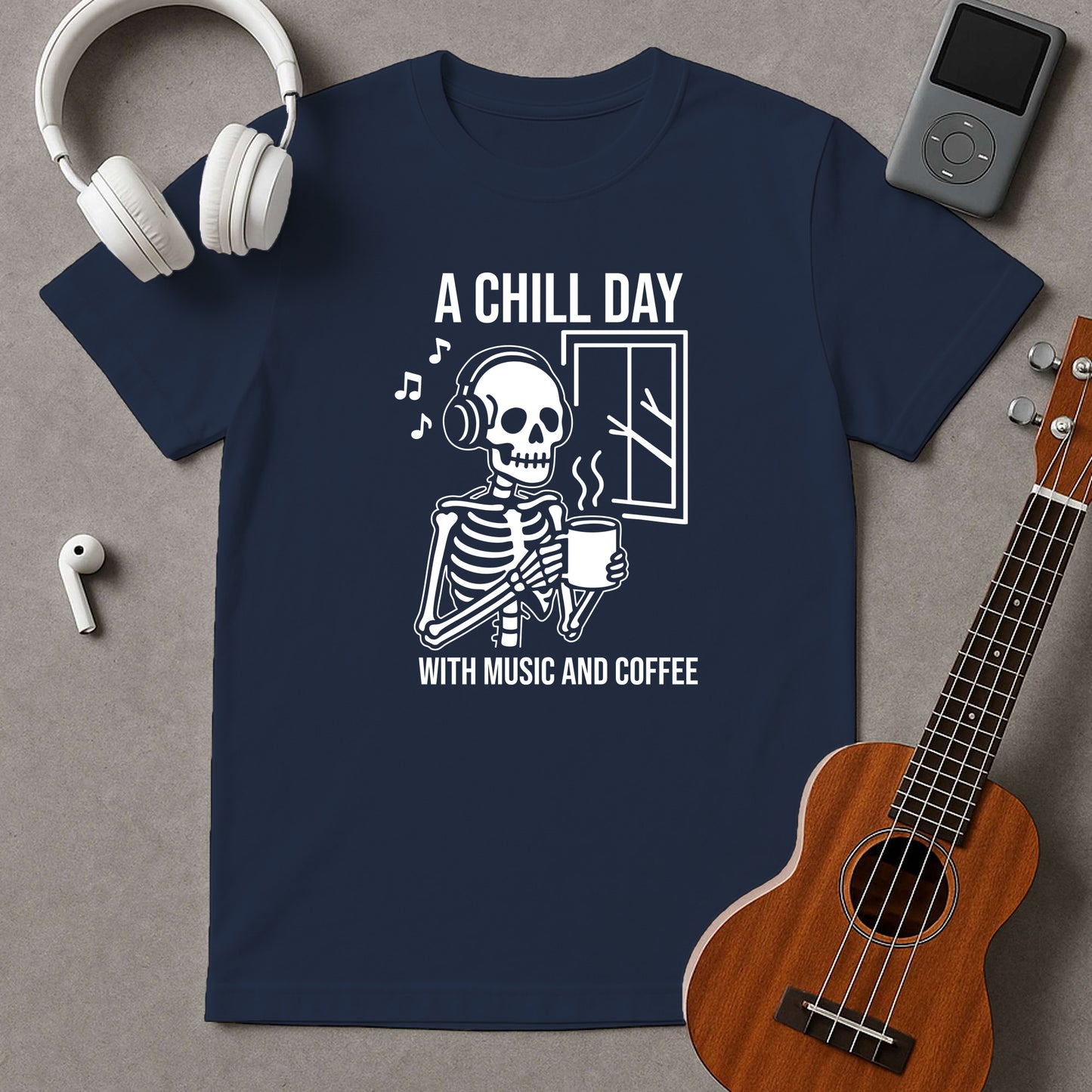 A Chill Day With Music And Coffee
