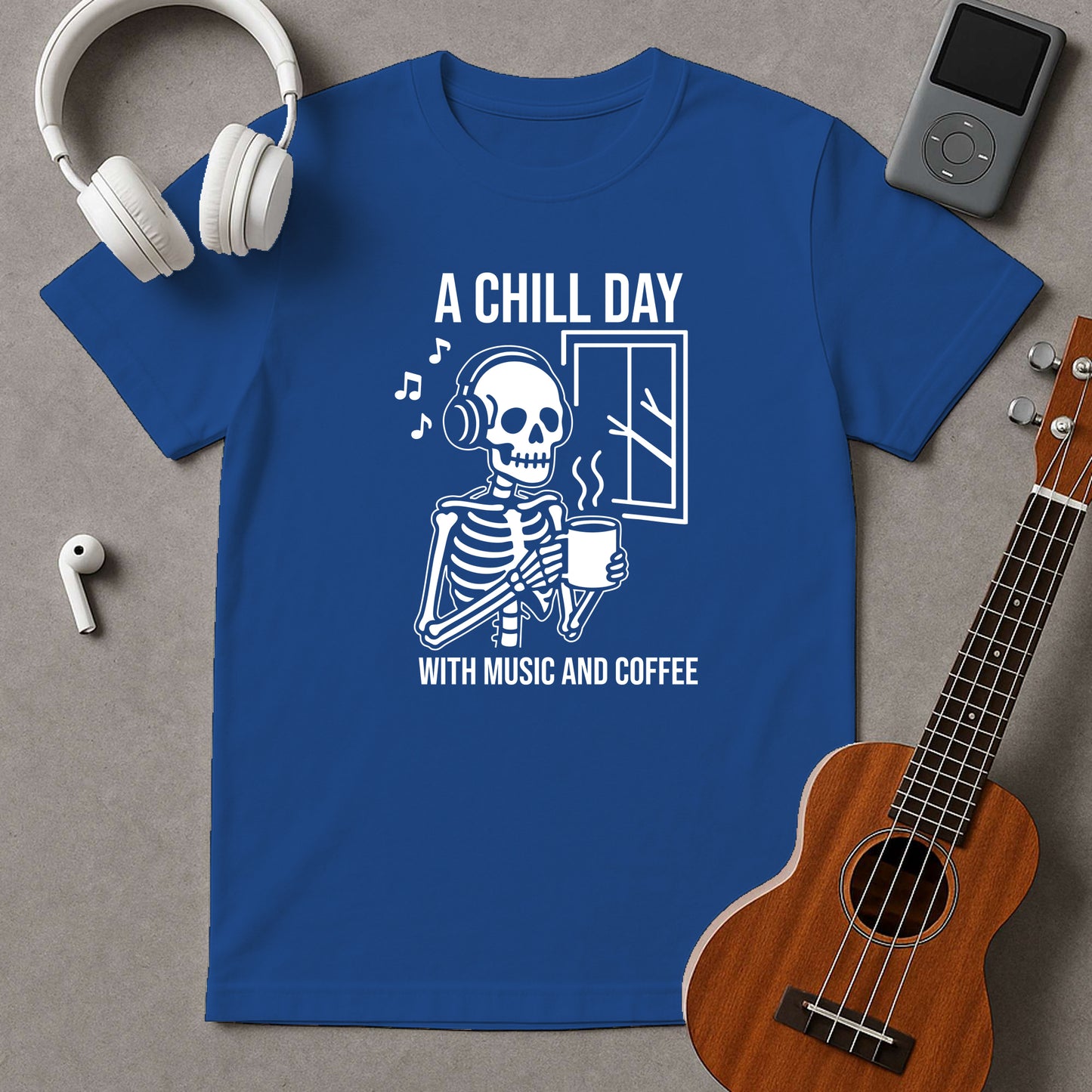 A Chill Day With Music And Coffee