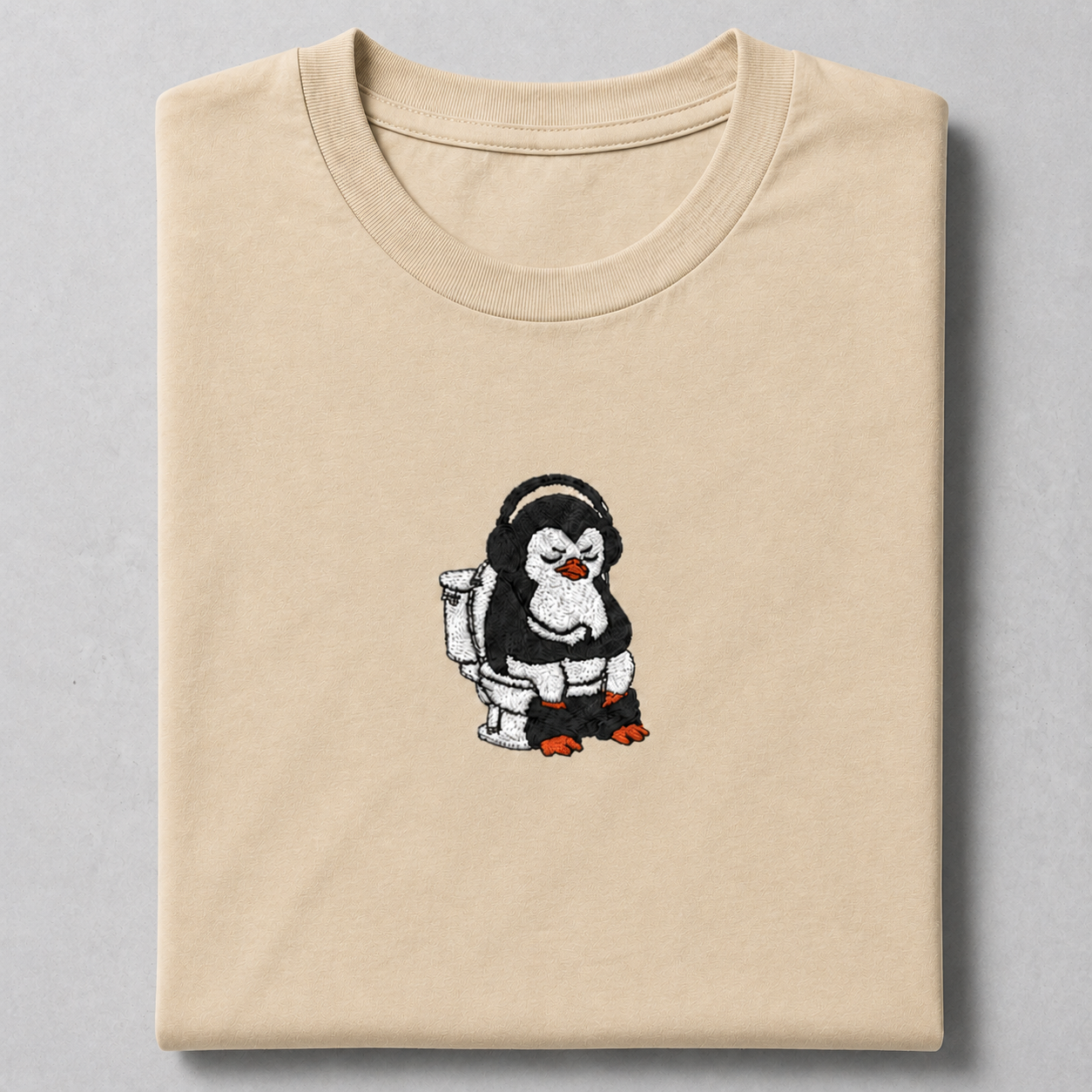 Toilet Penguine - Embroidery