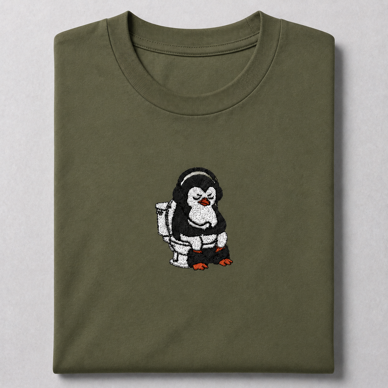 Toilet Penguine - Embroidery
