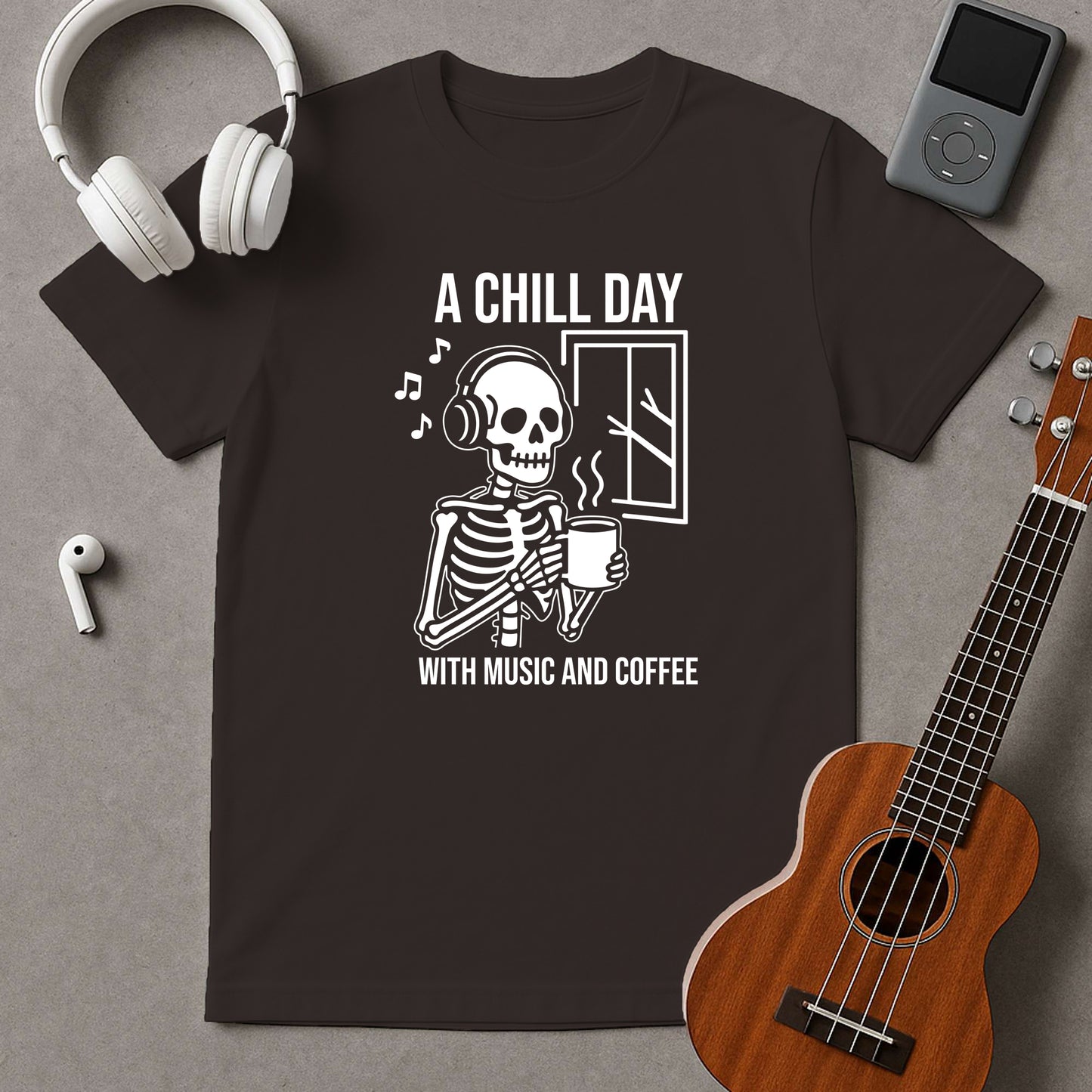 A Chill Day With Music And Coffee