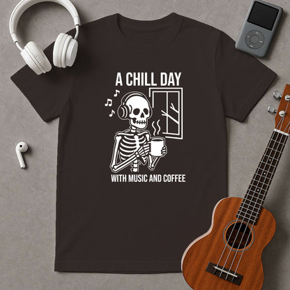 A Chill Day With Music And Coffee