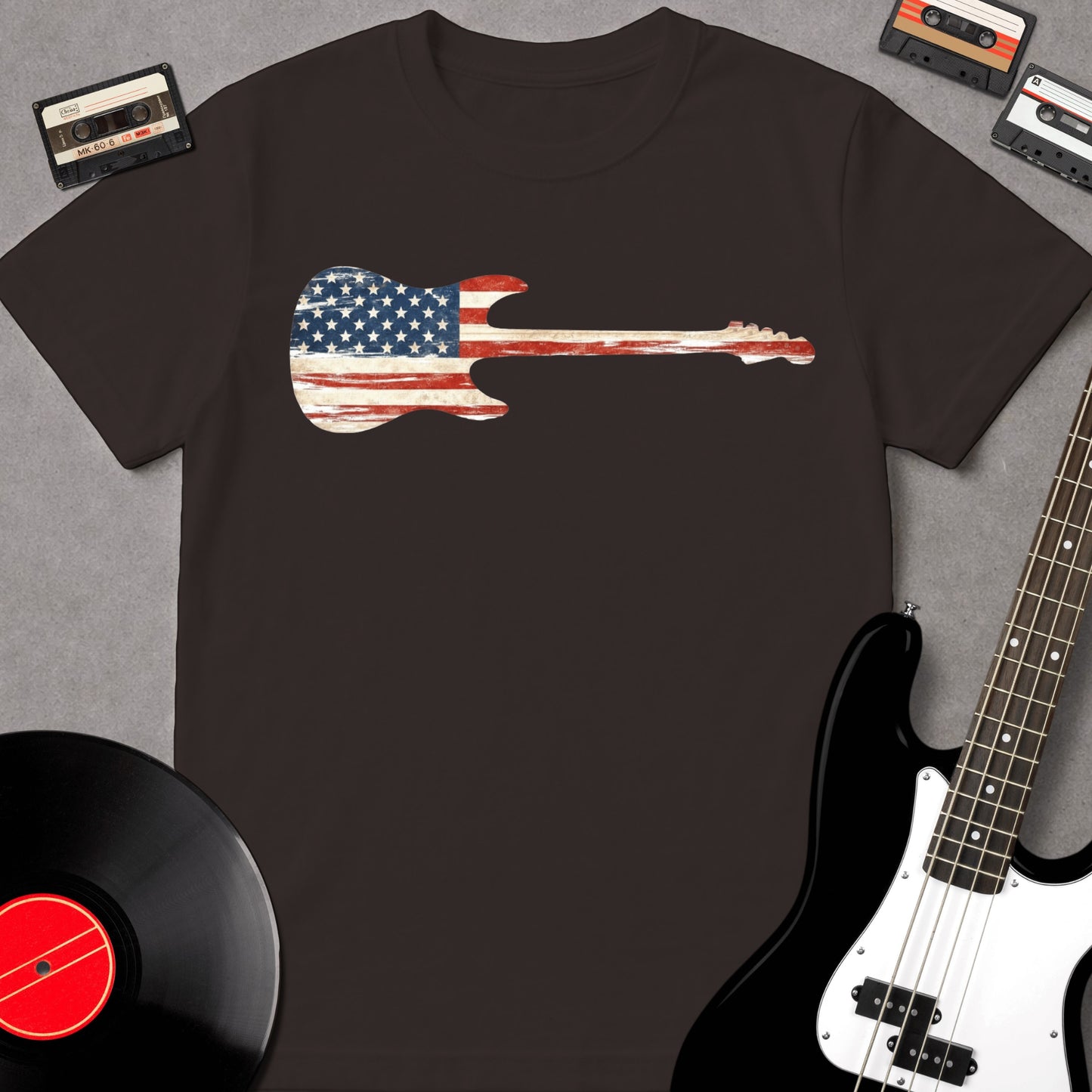 American Flag Guitar