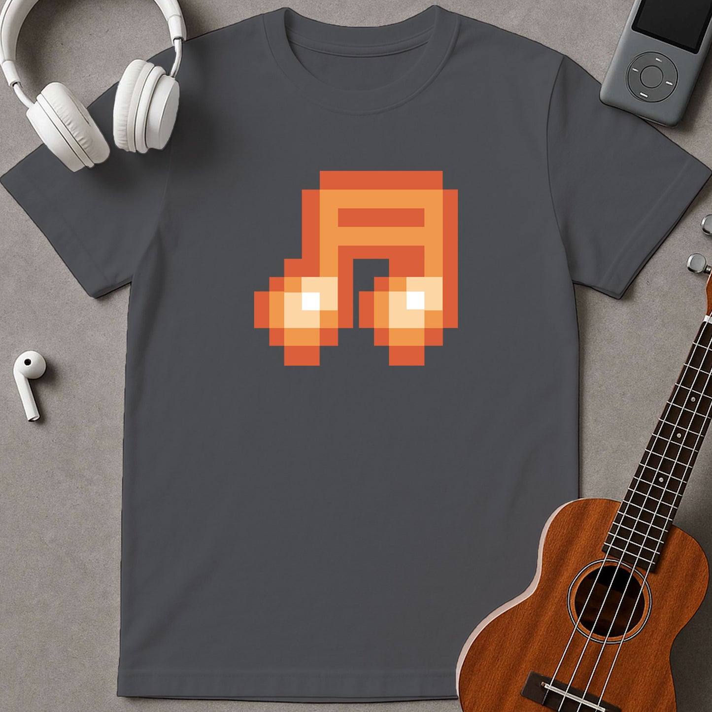 Red Musical Note Pixel