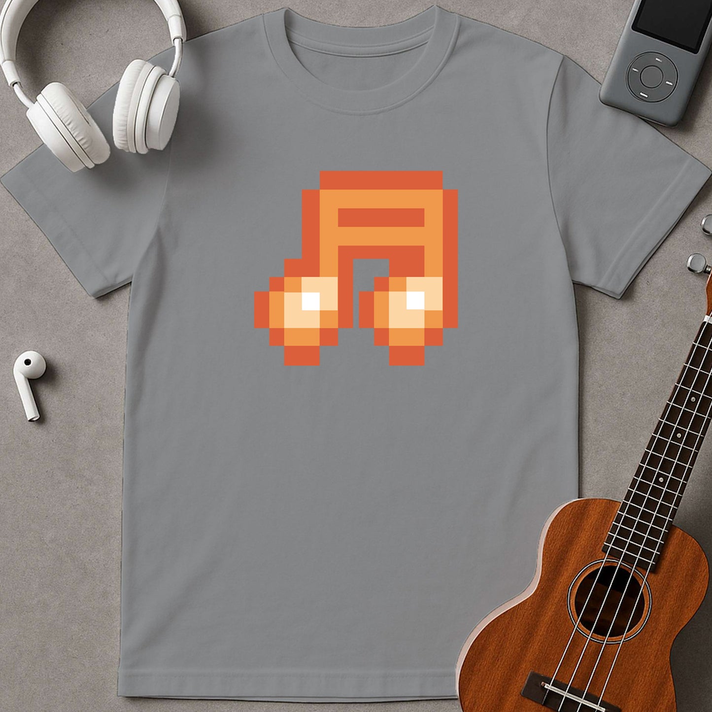 Red Musical Note Pixel