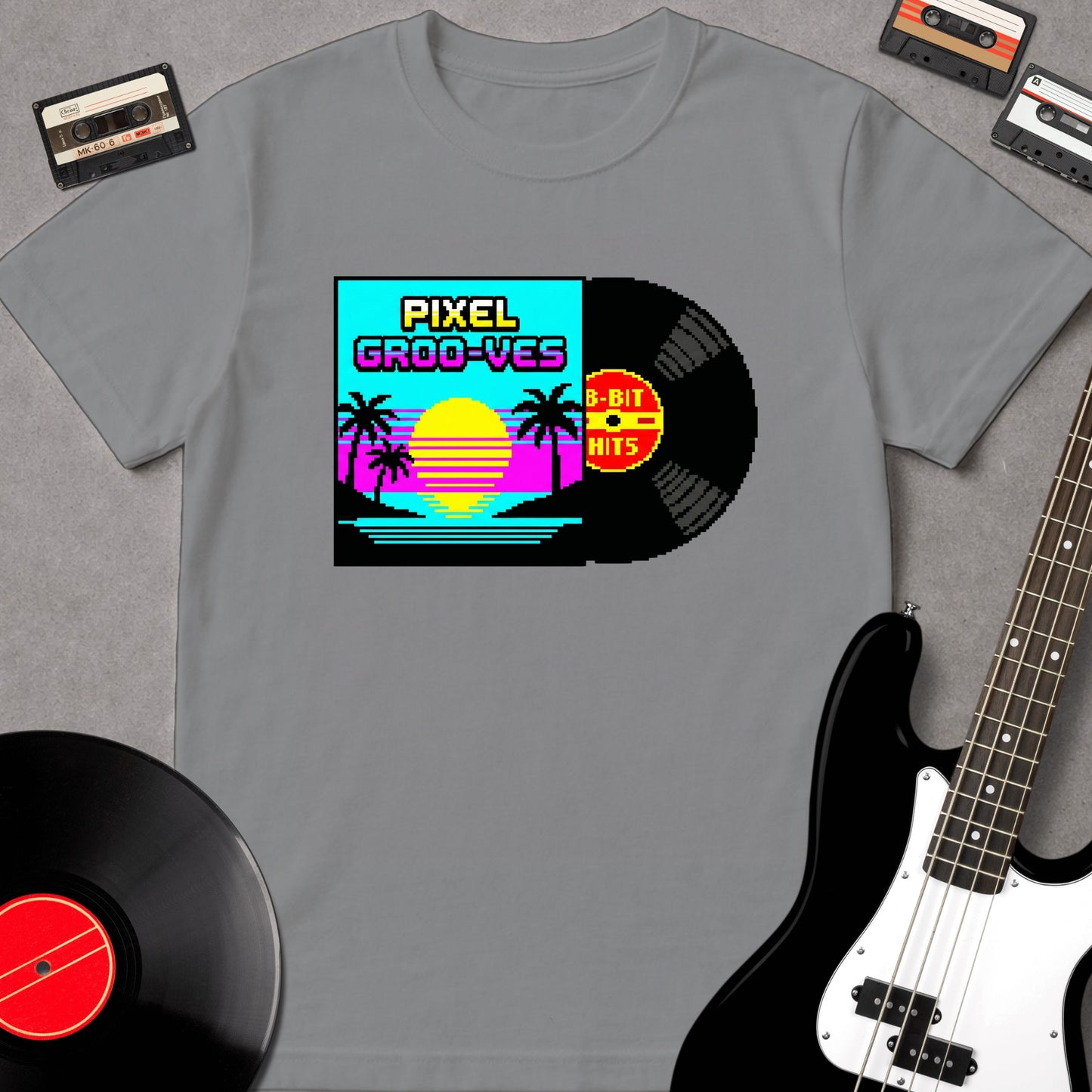 Vinyl Record Retro Pixel