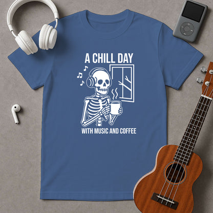 A Chill Day With Music And Coffee