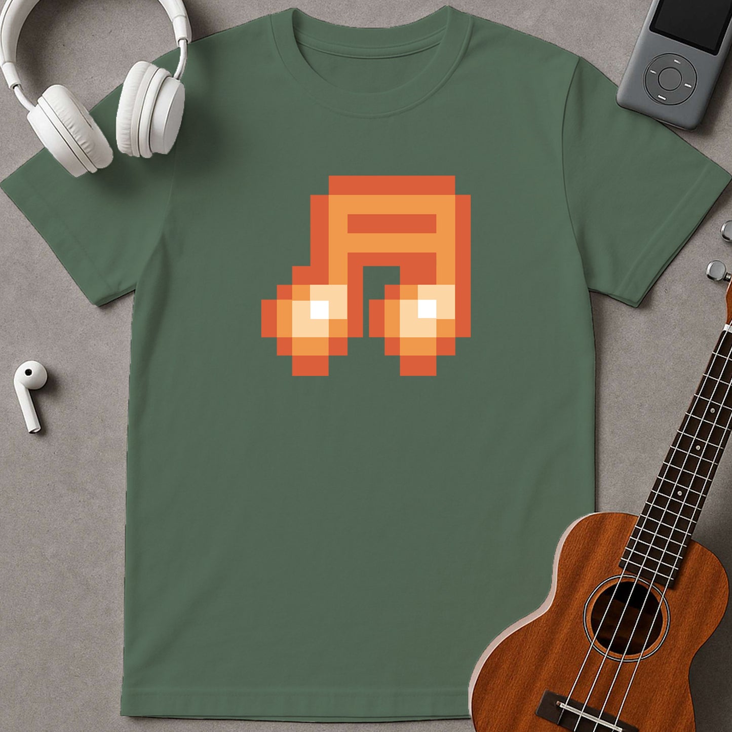 Red Musical Note Pixel