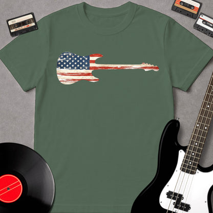 American Flag Guitar