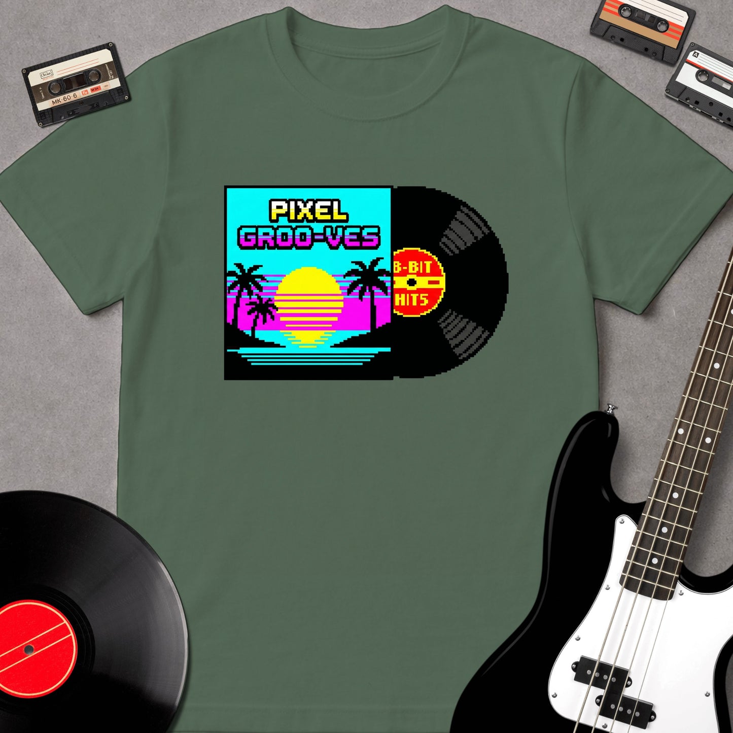 Vinyl Record Retro Pixel