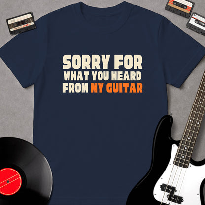 Sorry For What You Heard From My Guitar - Text