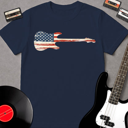 American Flag Guitar