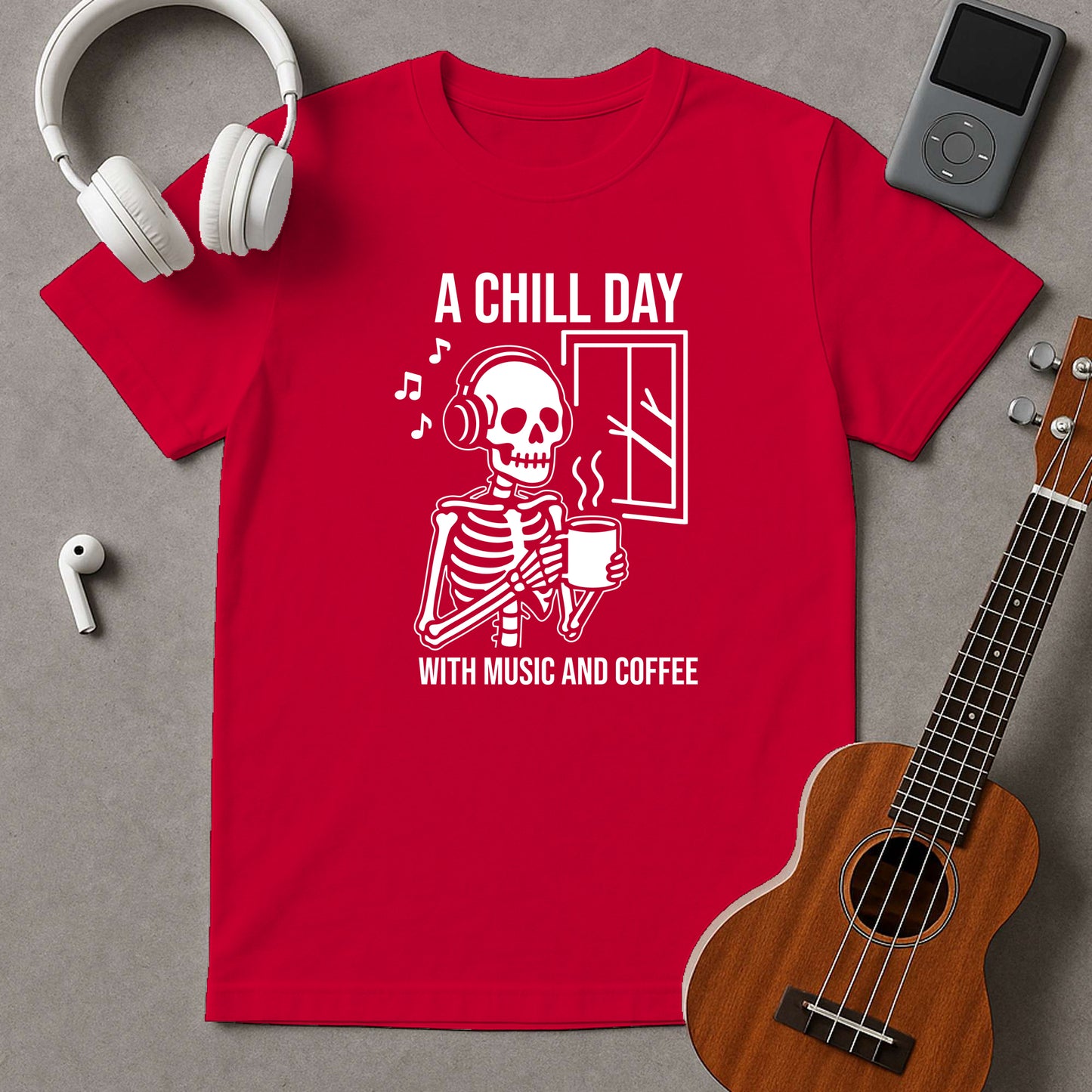 A Chill Day With Music And Coffee