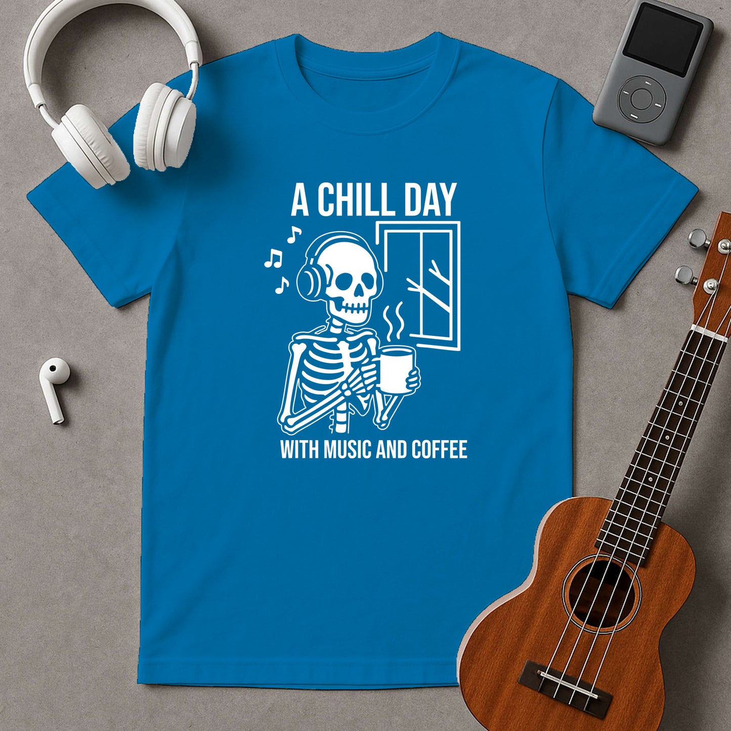 A Chill Day With Music And Coffee