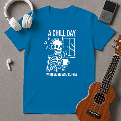 A Chill Day With Music And Coffee