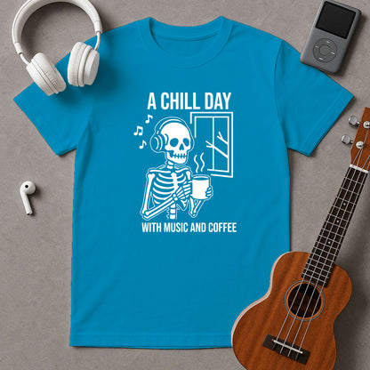 A Chill Day With Music And Coffee