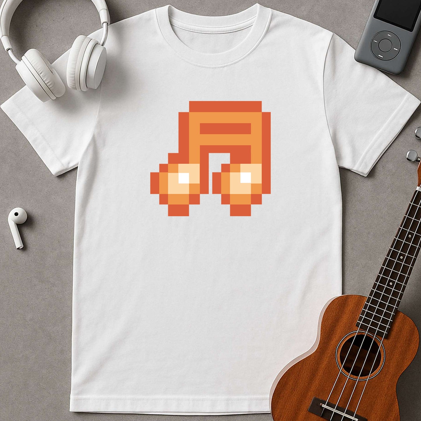 Red Musical Note Pixel