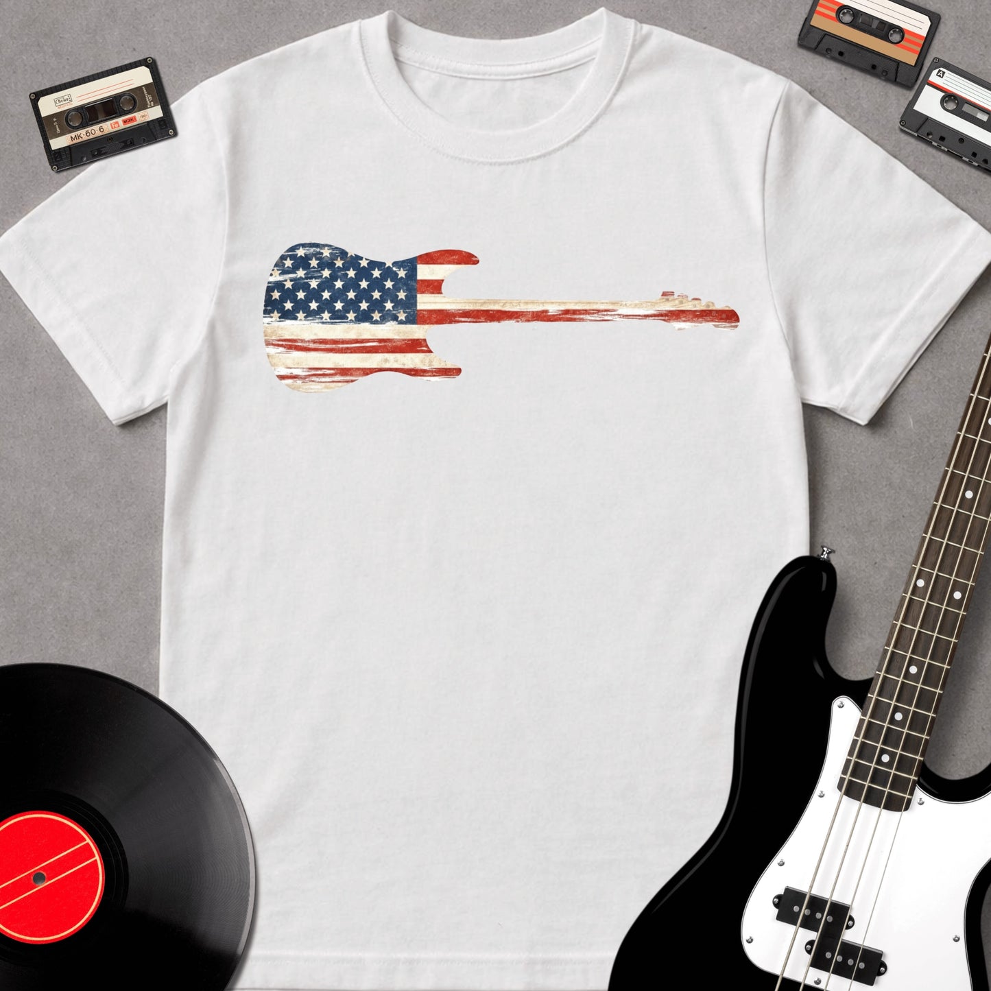American Flag Guitar